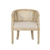 ACEPANO Accent Chair, Armchairs Curved Backrest For Living Room & Bedroom-Beige - 4 of 4