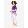 Woman Within Plus Size Two-Piece V-Neck Tunic & Capri Set - 4 of 4