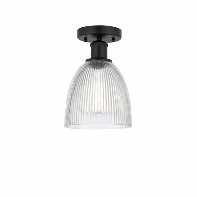 Castile - 1 Light Semi-Flush Mount In Industrial Style-9.75 Inches Tall and 6 Inches Wide