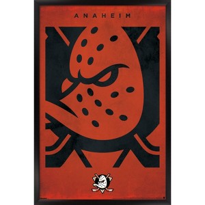 Trends International NHL Anaheim Ducks - Logo 25 Framed Wall Poster Prints - 1 of 4