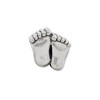 Black Bow Jewelry Big Feet Bead Charm in Antiqued Sterling Silver - 2 of 4
