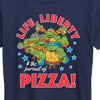 Women's - Teenage Mutant Ninja Turtles - Life Liberty Pursuit Of Pizza Short Sleeve Graphic T-Shirt - 2 of 4