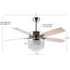 Lanzer 3 Light 52" Ceiling Fan - CLF1014 - Chrome - Safavieh - 4 of 4