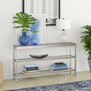 Metal Console Table in Gray - Henn&Hart - 2 of 4