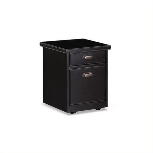 Wood Tribeca Loft 2 Drawer Mobile Wood File Storage Cabinet In