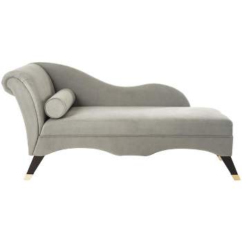 Caiden Vevlet Chaise with Pillow  - Safavieh