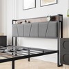 Kumasinova Twin/Full/Queen Size Bed Frame with Storage Headboard,Bed Frames with Charging Station(&2 Storage Drawers),Metal Bed Frame for Kids&Teens - 3 of 4