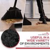 Bison Life 48.5" Dustpan and Broom Set for Home, Office, and Outdoor Use - Black- 1 Set - 3 of 4