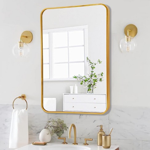 Gold mirror online vanity