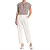Women's Pleated Self Tab Ankle Crop Pants - H Halston - 3 of 4