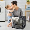 Apex Vanguards 2 Black Mesh Foldable Laundry Basket - 2 of 3
