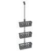 vidaXL Shower Hanger Shelf 11.8 in. x 5.9 in. x (26.4 in.-41.3 in.) Aluminum - 2 of 4
