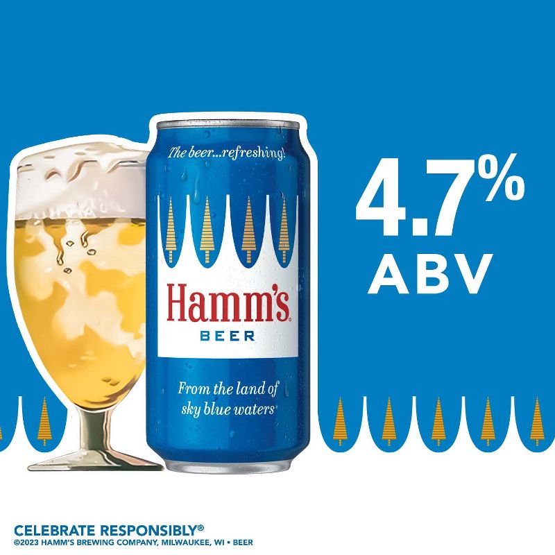 Hamm&#39;s Premium Beer - 30pk/12 fl oz Cans, 2 of 11