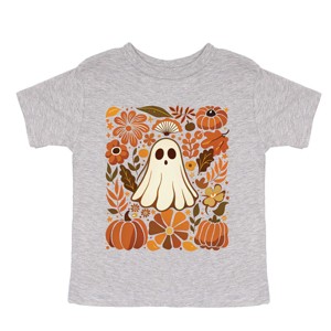 Ghost Floral Collage - Youth Short Sleeve Graphic T-Shirt and Toddler Short Sleeve Graphic T-Shirt - 1 of 3