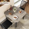 GOCAPTAIN Kitchen Table and Chairs Set, Dining Table Set for 2 with Chairs, 2-Person Kitchen Table Set, Dining Room Set for Apartments & Small Spaces - 4 of 4