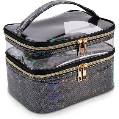 Paaaawaters Travel Makeup Bag Cosmetic Bag Makeup Bags for Women Cosmetics Cases Portable Waterproof Foldable
