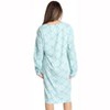 Just Love Womens Nightgown - Long Sleeve Henley Oversized Sleepwear Gown - 3 of 3