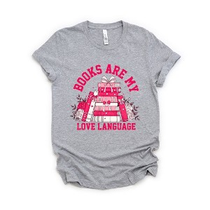 Simply Sage Market Women's Coquette Books Love Language Short Sleeve Graphic Tee - 1 of 4