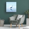14" x 14" James McLoughlin 'Beachscape Heron II' Unframed Wall Canvas - Trademark Fine Art - 4 of 4