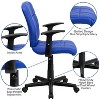 Emma and Oliver Mid-Back Quilted Vinyl Swivel Task Office Chair with Arms - 3 of 4
