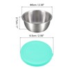 Unique Bargains Stainless Steel Lunch Box Condiment Containers with Lids 3 Pcs - 2 of 4