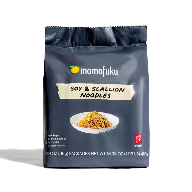 Momofuku x A-Sha Soy &#38; Scallion Noodles - 5ct/16.93oz, 1 of 9