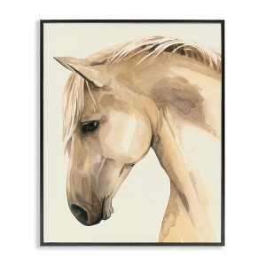 Stupell Industries Country Horse Farm Animal Portrait Framed Giclee Art, Black, 16" x 20" - 1 of 4