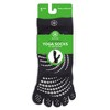 Gaiam No Slip Yoga Socks - Black/Gray M/L - image 4 of 4