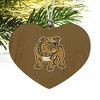 Bryant University Bulldogs Logo Heart Love Wood Christmas Tree Holiday Ornament - 2 of 3