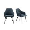 Quality Modern Funky Upholstered Dining Chairs Set Of 2-Cuddlewood - 3 of 4