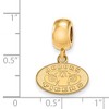 Black Bow Jewelry 14k Yellow Gold Plated Sterling Silver Auburn Tigers NCAA Bead Charm - 2 of 3