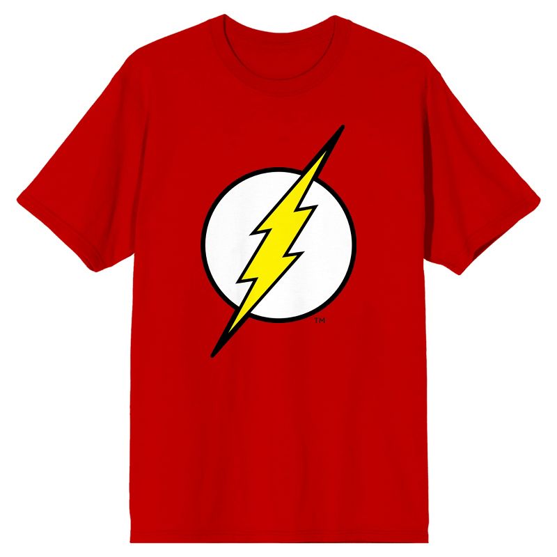 DC Comics The Flash Logo Men's Red Graphic Tee, 1 of 4