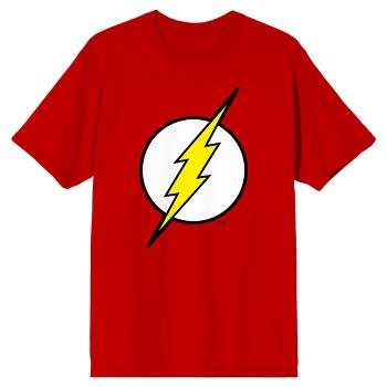 DC Comics The Flash Logo Men's Red Graphic Tee