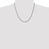 Black Bow Jewelry 1mm, 14k White Gold, Solid Spiga Chain Necklace - 2 of 4