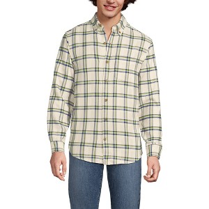 Lands' End Men's Traditional Fit Flagship Flannel Shirt - 1 of 4