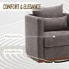 Swivel Accent Chair, Upholstered Comfy Swivel Couch, Swivel Barrel Chair, Single Sofa Armchair - 3 of 4