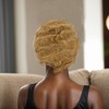 Unique Bargains Women's Wave Curly Short Hair Wig 150 Real Human Hair 4in Yellow 1 Pc - 3 of 4