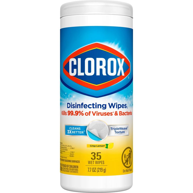Clorox Crisp Lemon Disinfecting Wipes Bleach Free Cleaning Wipes, 1 of 16