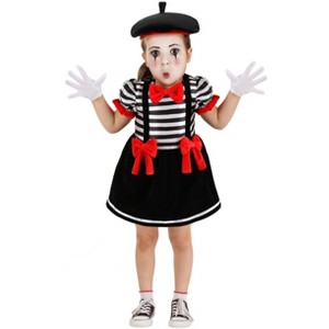HalloweenCostumes.com Toddler Curious Mime Costume | Funny Toddler Costumes - 1 of 4