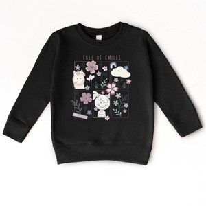 The Juniper Shop Mini Smiley Full of Smiles Outline Toddler Sweatshirt - 1 of 4