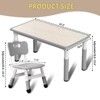 Kids Table and 6 Chair Set, Height Adjustable, Multifunctional Desk, Ergonomically Designed Chairs, for Classroom, Daycares - 2 of 4