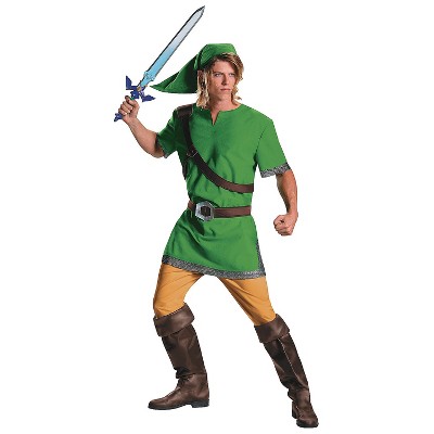 Mens Legend of Zelda Classic Link Costume - Medium - Green