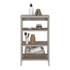 SEVOBAL Utility Storage Shelves Vertical Cabinet with Four Open Shelves for Living Room and Bedroom Storage, Gray, 16.9"*17.3"*29.7" - 3 of 4