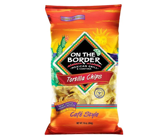 On The Border Caf&#233; Style Tortilla Chips - 16oz
