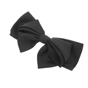 Unique Bargains Large Bow Ribbon French Barrette Hair Clips Hairdo Clip 1 Pc - 1 of 4