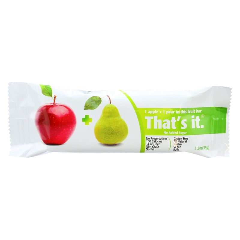 That's It Apple and Pear Fruit Bar - 12 bars, 1.2 oz, 2 of 5