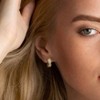 EVERLY JEWELRYR | 18K Yellow Gold Plated Silver 7/8 CT Lab Grown Diamond TW Fashion Post Earrings - 4 of 4