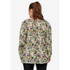 ellos Plus Size Tie Neck Peasant Tunic - 3 of 4