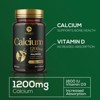 Calcium 1200mg with Vitamin D3 Supplement for Strong Bones & Muscle Support - 60 Tablets By Nature's Peak - 2 of 4