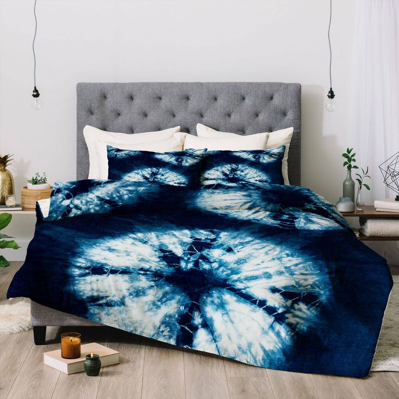 Nicole Van Ekeren Indigo Tie Dye Comforter Set - Deny Designs, 3 of 8